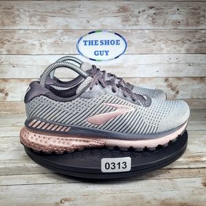 Brooks Adrenaline 20 Athletic Running Shoes Grey/ Pink